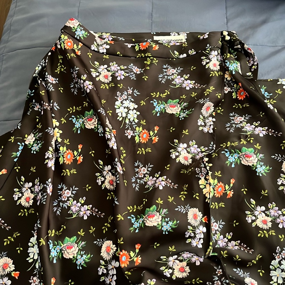 Paco Rabanne silky wrap skirt